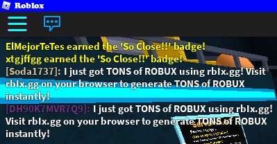 I came across an obvious scam free Robux generator website with one of  those live chat things, so as a joke I decided to call out the bots.  Interestingly they actually had