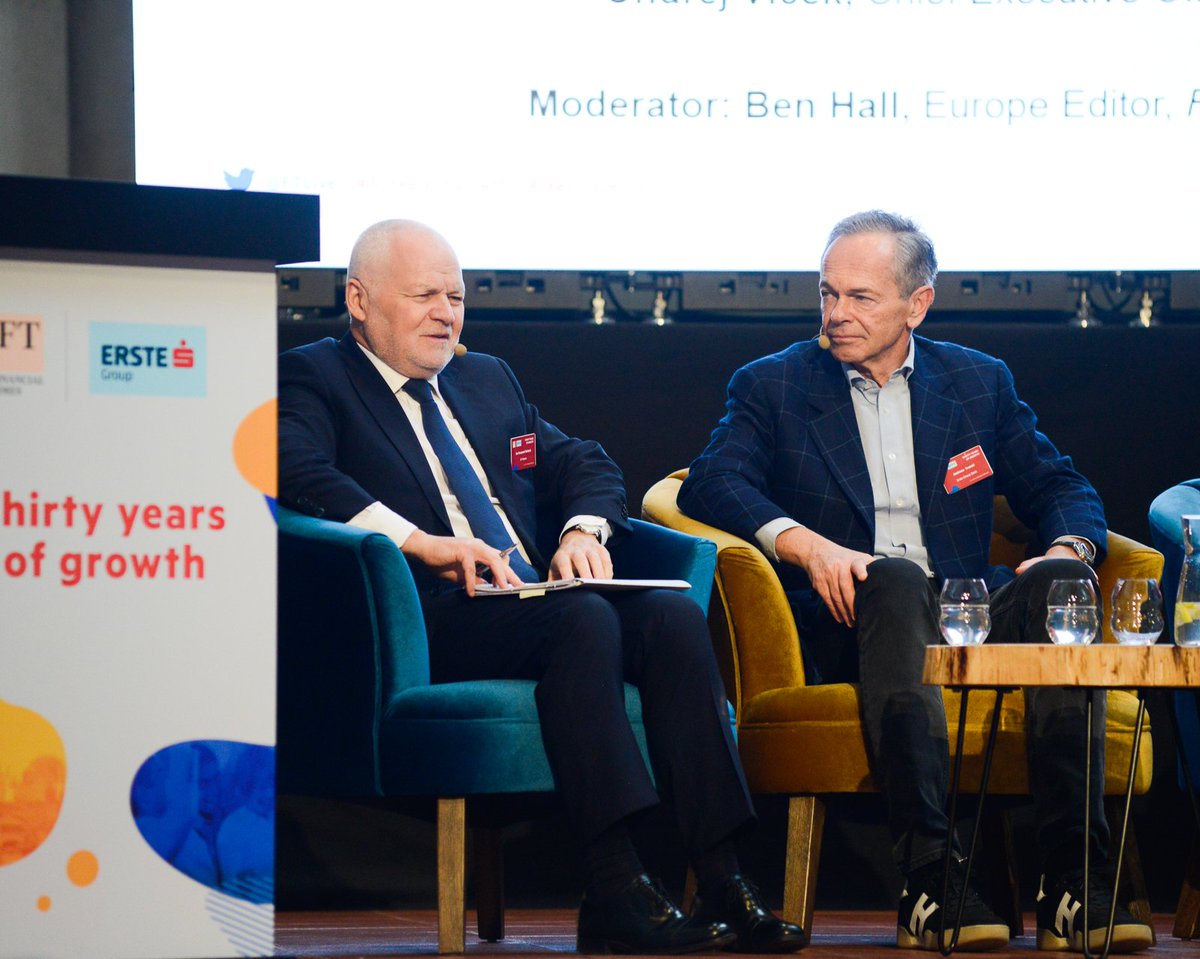 wen_de_at's tweet photo. "The dilemma we’re facing across the region is: do we want to invest more in the needs of the current generation or the aspirations of the future generation?" Jan Krzysztof Bielecki, former prime minster of Poland #30YearsOfGrowth #CEEprosperity https://t.co/2R1VlvYtT9