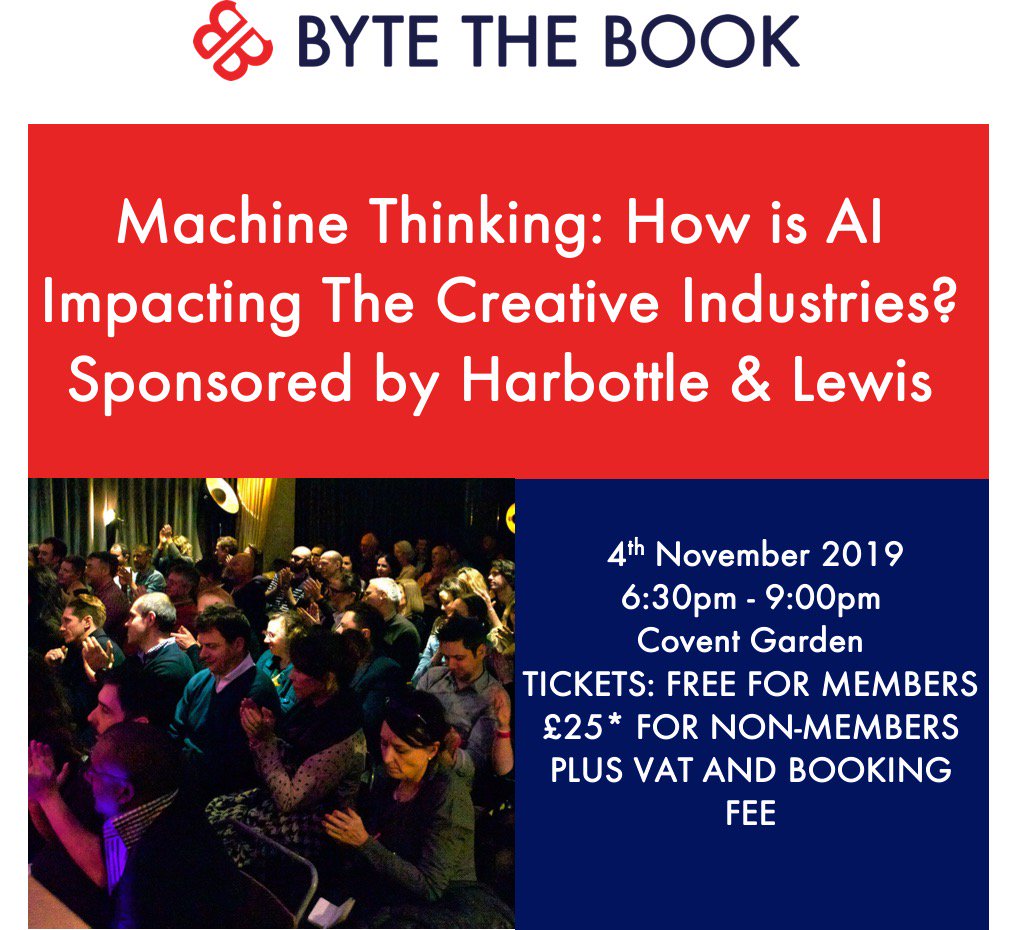 Chairing our Machine Thinking #ByteEvent is Mark Piesing, a #journalist and #author writing mainly about #technology, culture and the intersection between the two for the biggest publications in the UK.

<a href="/MarkPiesing/">Mark Piesing</a> <a href="/Harbottle_Lewis/">Harbottle & Lewis</a> 

More info &amp; tix: ow.ly/tnb350wFqfM