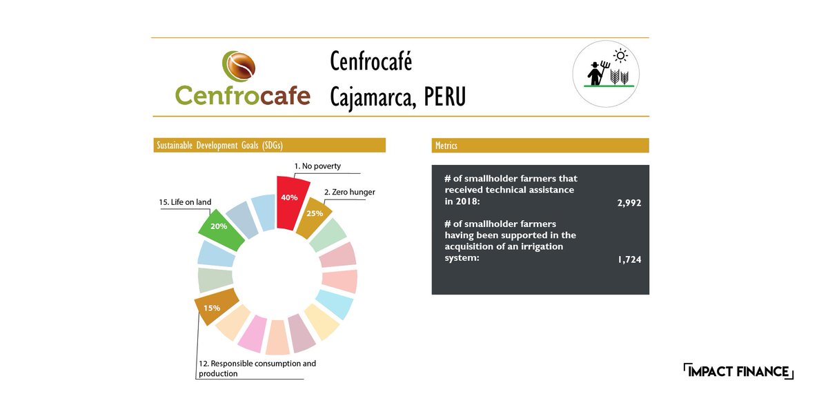 Discover the contribution of Cenfrocafé, an #organic coffer collector and exporter #cooperative based in #Peru, to #ZeroHunger #SDG!
impact-finance.com/en/ifm-home