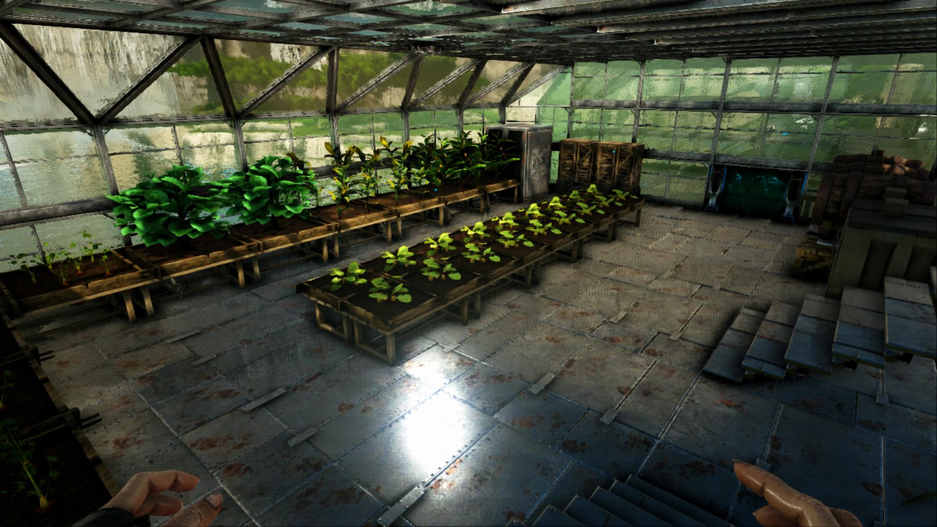 変築士ネル Ark 菜園完成 建築テクニック使って綺麗にビール樽も置けた また改良案思い付いたら改良しよ Ark Ps4版ark