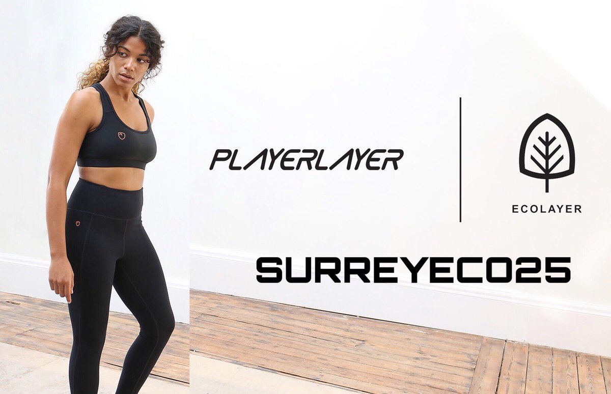 ⭐️Promo Time⭐️ 

Player Layer Eco Leggings are available for only £25!! (RRP £60) Grab yourself some amazing kit for the new season and do your little part in helping the environment ☺️🌿 

Use code : SURREYECO25   

on the Player Layer website to get your new kit!💙💛