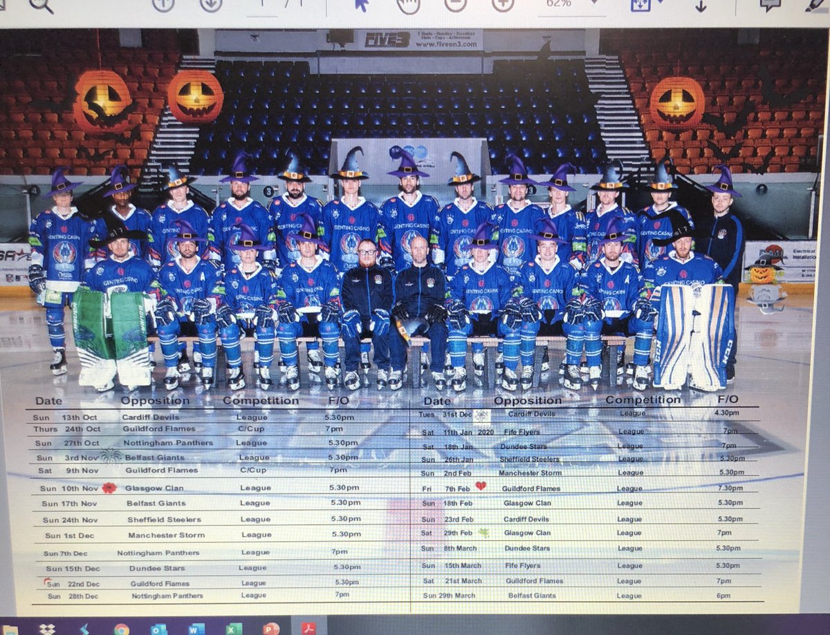 ColorcoCoventry's tweet image. We have been having a little play with the @covblazehockey lads team photo here at Colorco to give it a bit of a change for the season what do you think? 😂🎃👻🐲🏒
