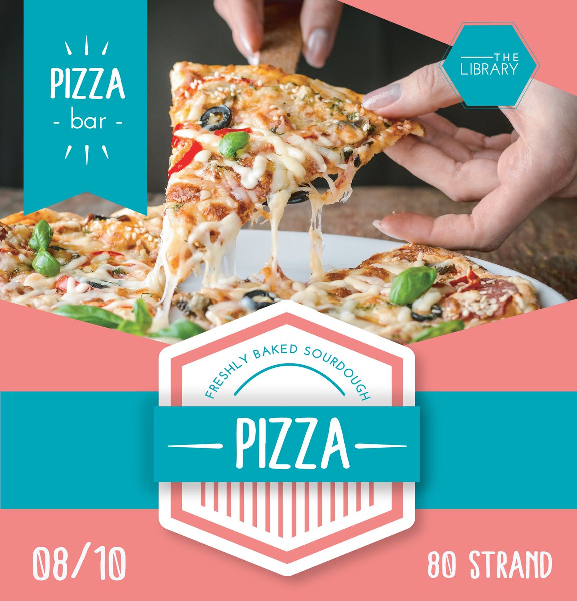 thelibrary_uk's tweet photo. 🍕 What a foodie day we are having today! We are launching our Freshly Made Sourdough Pizza Bar 🍕#80Strand 
#pizzalovers #madeinhouse #sourdoughpizza #beatchefsintown https://t.co/Fel2mSTH7F