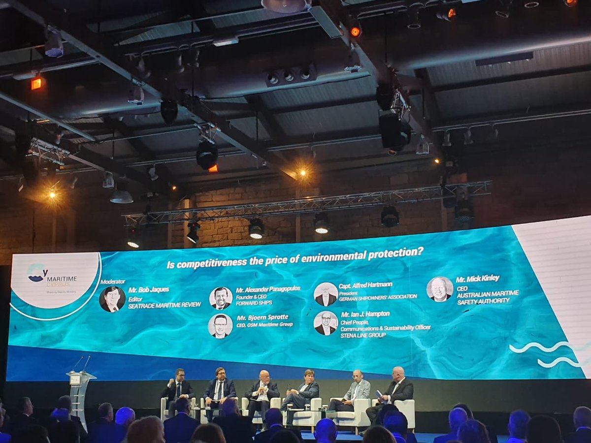 aagehempel's tweet photo. It’s day 2 of the #MaritimeCyprus2019 Conference! Over 1000 participants and more than 40 renowned industry speakers! #AHCyprusTeam #shipping https://t.co/mAW9Ky7X5f