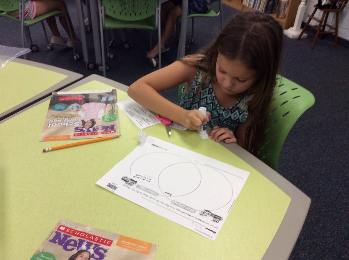 Venn diagrams of school 100 years ago and today!@hcslibrarymedia <a href="/oceandrivereads/">@sbrown002</a> <a href="/ODElementary/">OD Elementary</a> #hcslibrarymedia