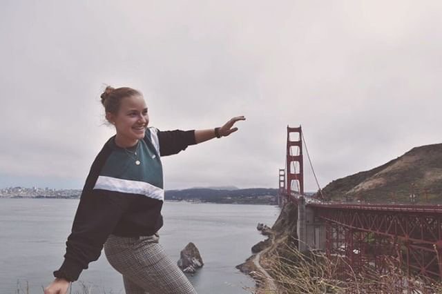 Giulia nous a envoyé cette photo du #GoldenGateBridge depuis #SanFrancisco.