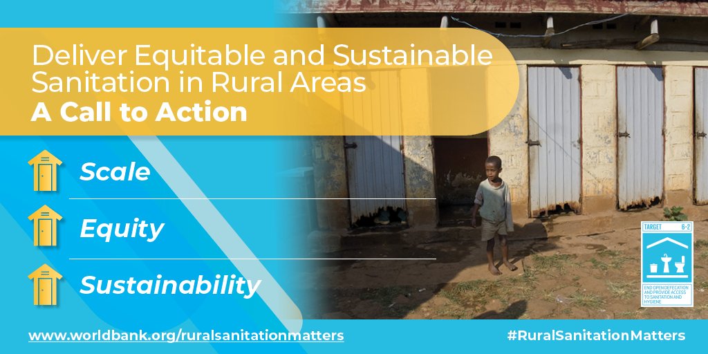 #RuralSanitationMatters.

Rural areas are home to 91% of the people who defecate in the open and 72% of those without basic sanitation.

Renewed commitments to rural sanitation &amp; hygiene are urgently needed.

Support our Call to Action→wrld.bg/DC7K50wCqFA
#UNCwaterandhealth