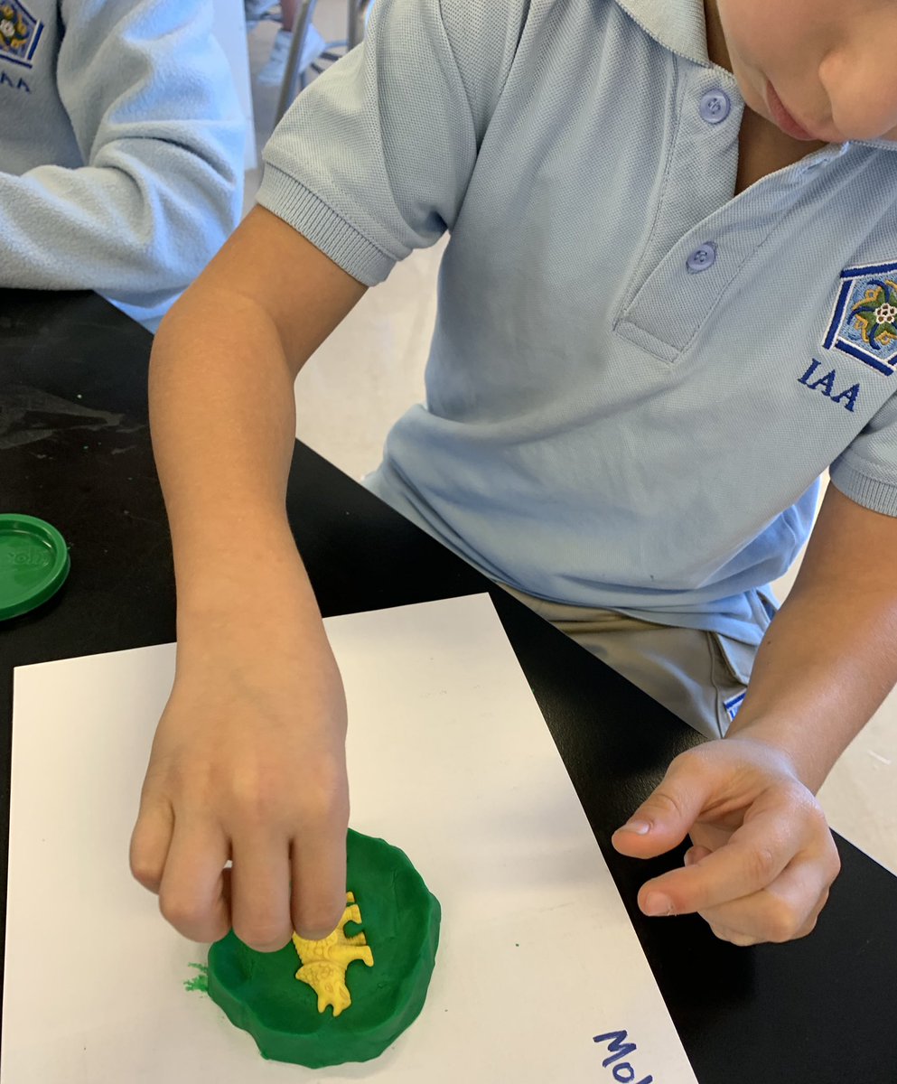 Making fossils#excitement#sciencelab#dinosuars@IAALearns
