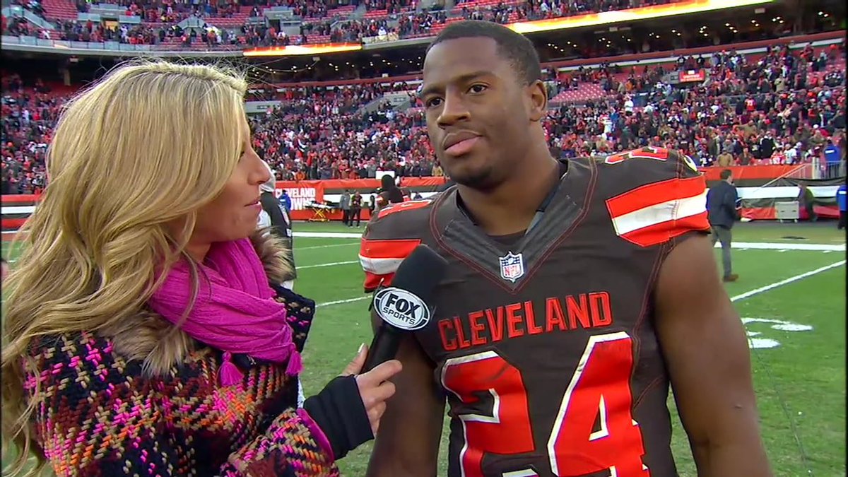 Slasher4P's tweet image. Nick Chubb was interviewed after the game . He said “ the injury will hold me back for 7 weeks but I’ll still be on the sidelines every game cheering these guys on &amp;amp; pushing them to take IT ONE GAME AT A TIME .“ #DOGPOUND @AGT_Madden @AgtBengals