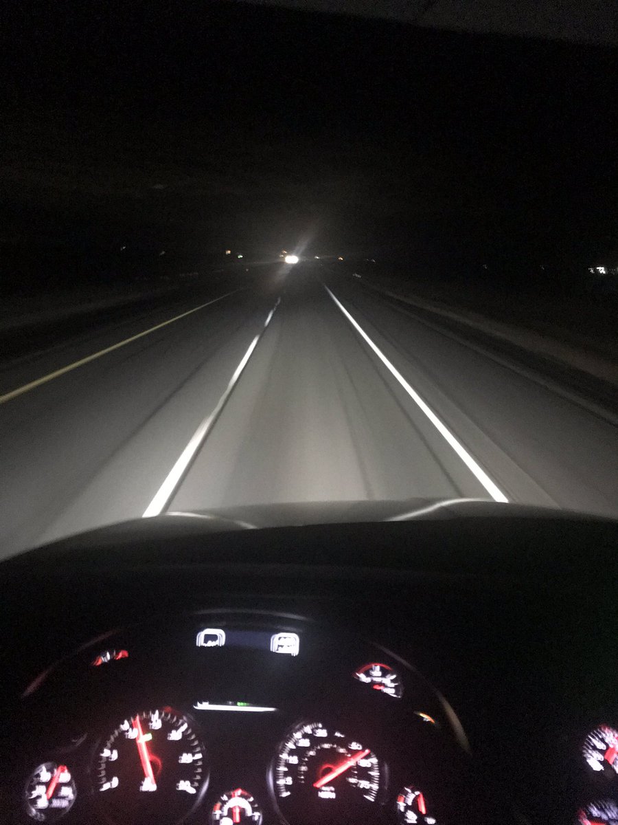 Pounding the pavement! #Trucking #nightdrive #truckersview #NightShift #truckin #anothernight