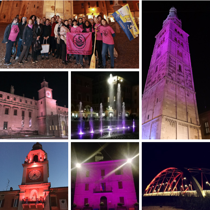 Ausl_modena's tweet photo. Per #ottobrerosa sono numerosi i monumenti della nostra provincia illuminati per sensibilizzare alla lotta contro i tumori al seno. Martedì 15 #pinkcorner in tutti i distretti di @Ausl_modena. Info qui: https://t.co/rrVQN7a8TJ @CittadinidiTwtt  @aspano60 https://t.co/M2dRy3JlYc