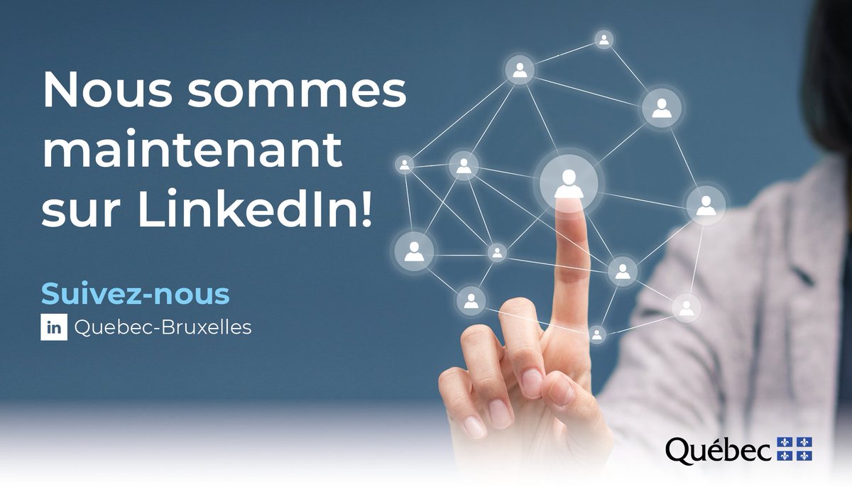 Nous atteindrons bientôt 400 abonnés sur notre toute jeune page-vitrine LinkedIn. Rejoignez-nous pour le prochain cap ! 🚀 vers 500 !

We zullen binnenkort 400 abonnees bereiken op onze LinkedIn showcase-pagina. Doe mee voor de volgende stap ! 🚀 500 !

linkedin.com/showcase/quebe…