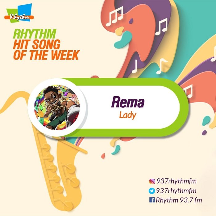 937RhythmFm's tweet photo. #RhythmHitSongOfTheWeek 📻🎶🔥💯

Rema - Lady
https://t.co/n5yjp8YJdb 📻🎶🔊

Keep it locked to 93.7 everyday and enjoy this HIT SONG 🎶🔥

#RhythmEntertainmentNews #Rema #Lady #BadCommandoEP https://t.co/YPjVS2Hi0v