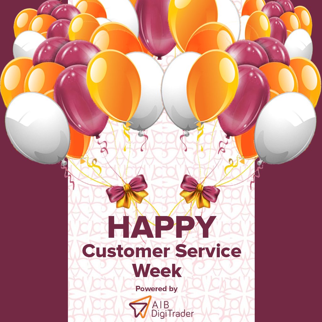 AIB_AXYSAfrica's tweet image. This week we appreciate you for your continued support as our client. It is our calling and satisfaction to serve you
#CSWeek19 #CustomerServiceWeek