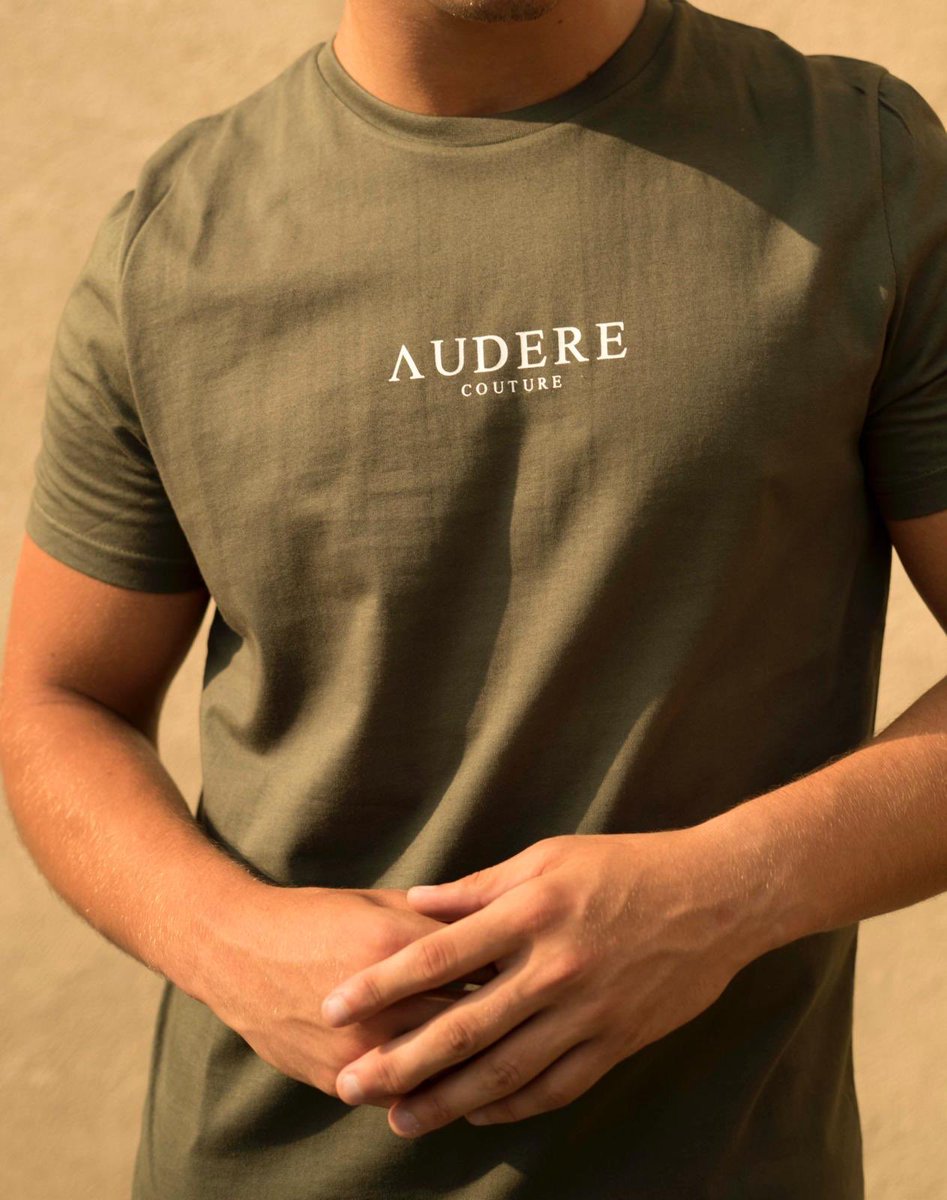 AudereCouture's tweet photo. S A L E ‼️
End of Summer Sale. 
Olive T-shirt is now half price at just £10. 
Also available in store. https://t.co/BqzRXrDBU9