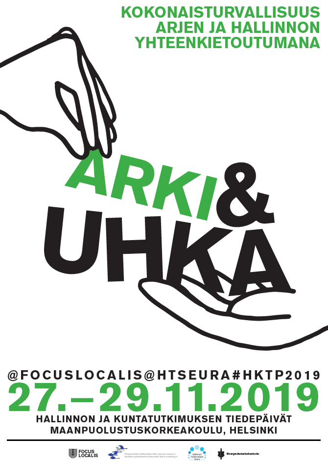 FocusLocalis's tweet photo. Hallinnon ja kuntatutkimuksen tiedepäivien abstraktihaku on vielä auki! Tänä vuonna tarjolla on 13 mielenkiintoista työryhmää kokonaisturvallisuuden saralta. Tutustu hakuohjeisiin https://t.co/66fiFfjc8D ja jätä abstraktisi 11.10. mennessä! @HTseura @mpkkfi #HKTP2019 https://t.co/livF81f35D