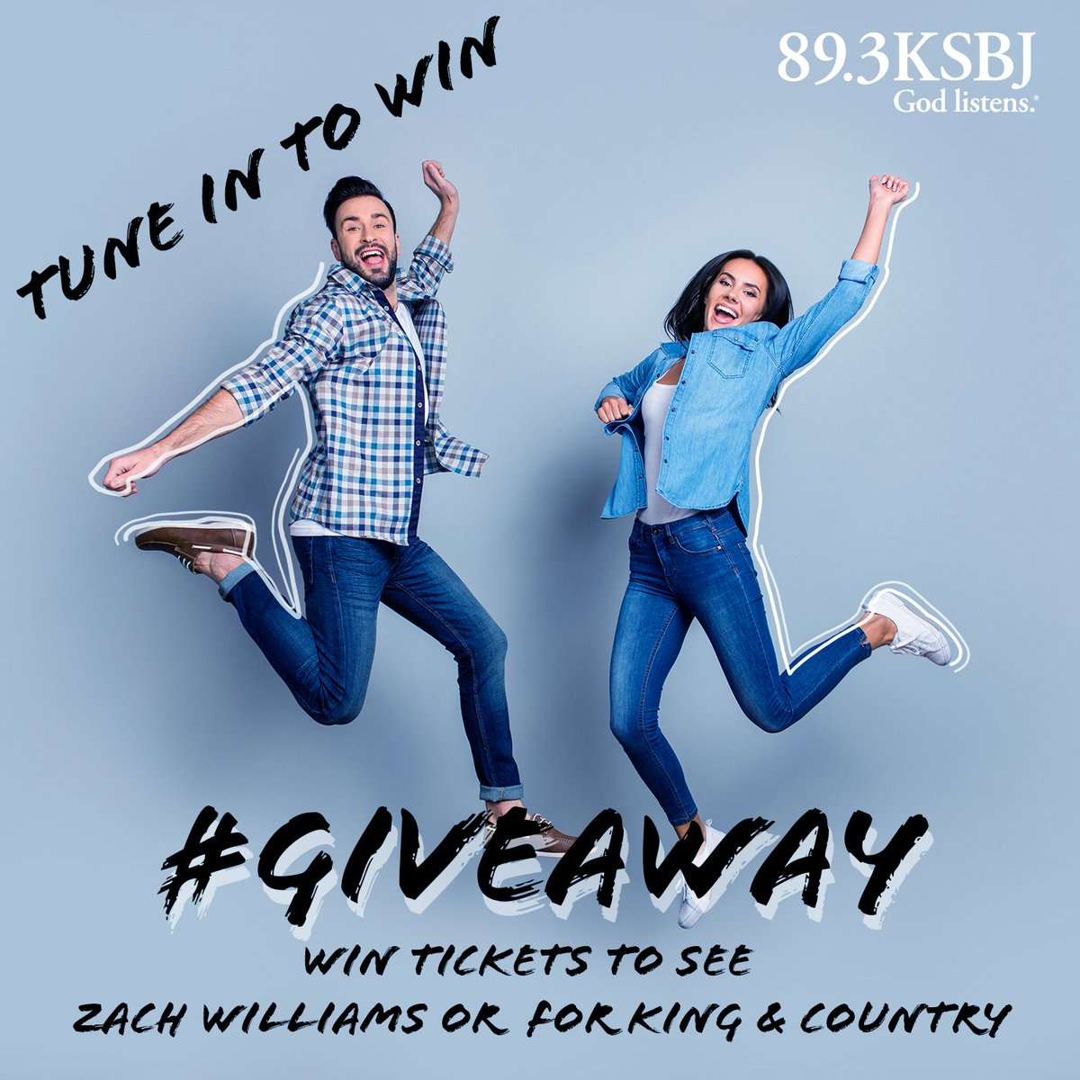 KSBJ's tweet photo. This could be you after you win concert tickets to see your favorite artists!😆
Tune in to the KSBJ Morning Show this week for your chance to win. What's your favorite Zach Williams or for KING &amp; COUNTRY song? https://t.co/Lg6mlrC0Vl