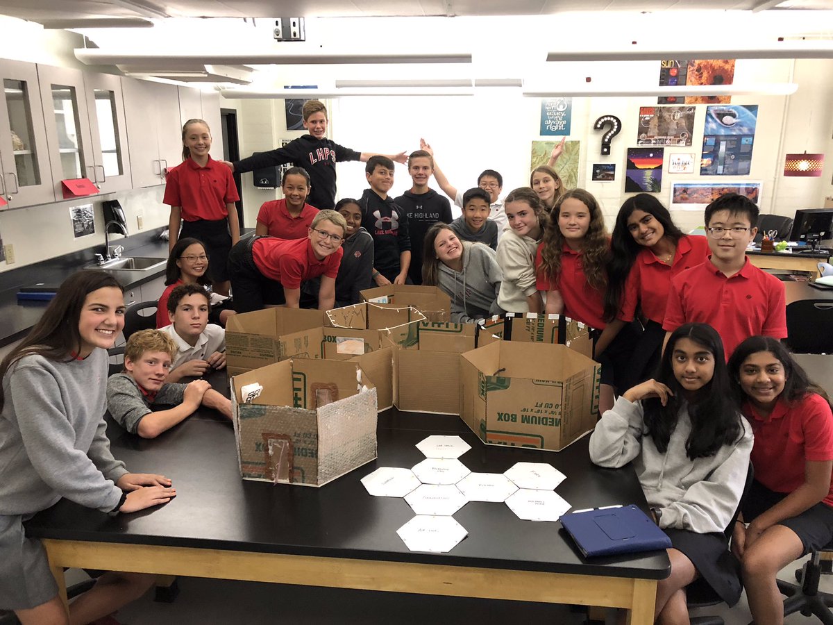 Mars Habitat Project ✅ We took our summer reading book as a PBL opportunity! Each team built a specialized room within a larger habitat. Yesterday, we finally put them together! See our video tours at: lhp7thgrade.weebly.com 
#LHP #LHPClassroom #nasa #PBL #STEMeducation