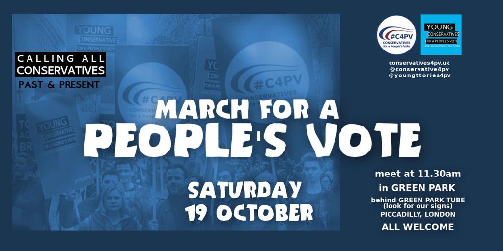 JOIN US: as we take to the streets again for the #PeoplesVoteMarch on Saturday 19 October: 
conservatives4pv.uk/event/march-fo… 

Brexit is not delivering on its promises. No 'ifs', no 'buts', just #PutItToThePeople