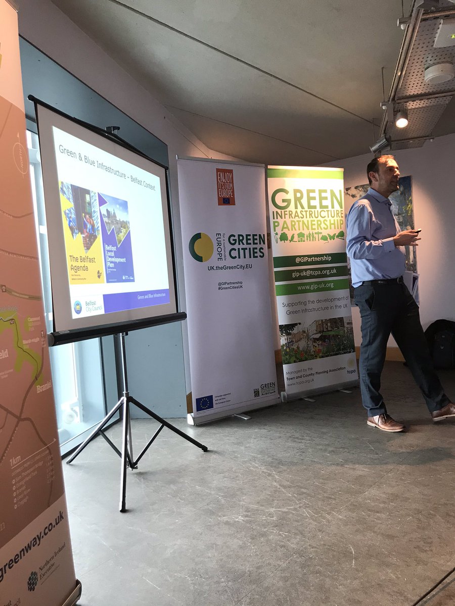ConnsGreenway's tweet image. Dermot O’Kane from @belfastcc shares the significance of City planning and green/ blue infrastructure as part of the #BelfastAgenda &amp;amp; the #localdevelopmentplan 🌿💧🌍