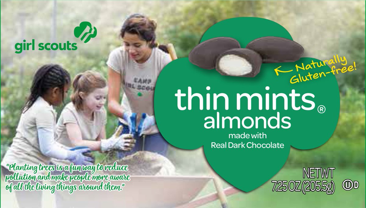 Have you tried our newest product? Thin Mint Almonds! Place your order with a Girl Scout and enjoy this treat you can only get from her! #FallProductProgram #ThinMintAlmonds #GirlScouts #TastyTreat #GSME #gsMaine #Maine #GirlLeaders #SupportingGirls @girlscouts