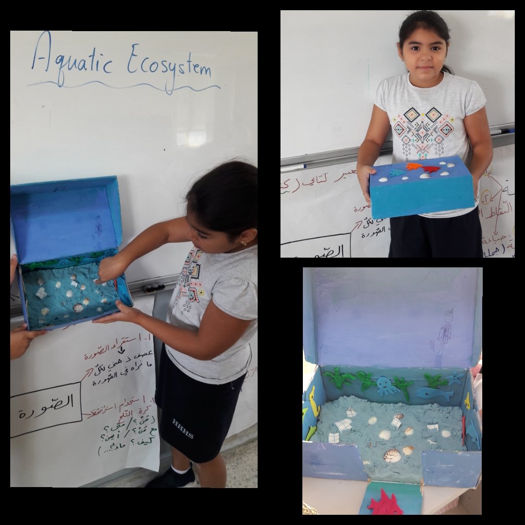 Initiated inquires help us learn more! Two of our 4th graders were curious to know more about how life looks like in aquatic ecosystem & about the impact of human activities on the environment #Curiosity #SharingThePlanet @KashifElham @dina_jradi @DaraziFarah @Hhhsinfo