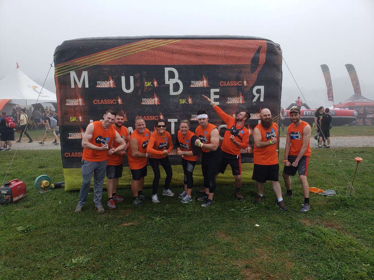 SparkPittsburgh's tweet image. Keeping employees happy and healthy sometimes involves stepping in some mud! Team Extreme finished the 2019 Tough Mudder with smiles on their faces…and mud in their shoes
 
#autosoftsteps #autosoftdms #sparkpittsburgh #stepchallenge #pittsburgh #takeover