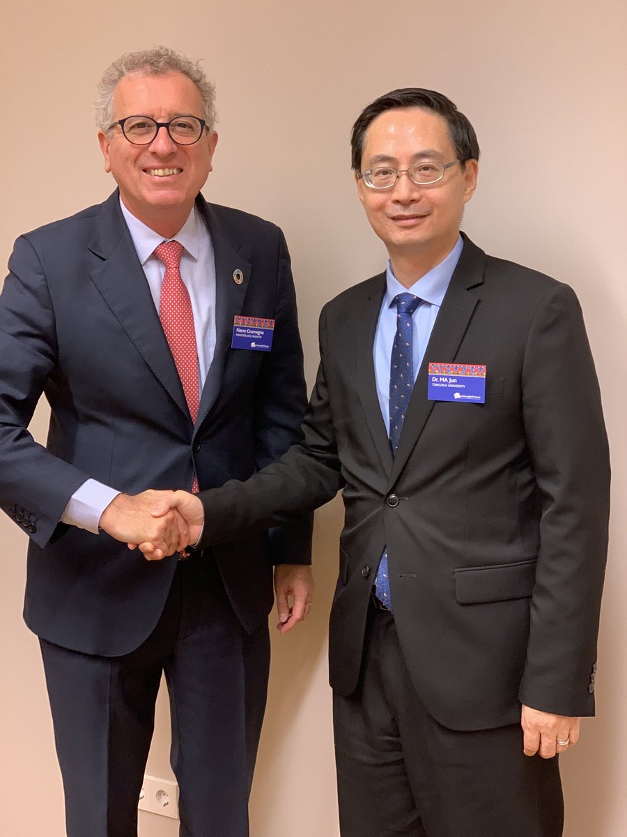 Met with Luxembourg Finance Minister Pierre Gramegna (@pierregramegna) for the 3rd time this year to discuss #greenfinance collaboration between China and Luxembourg and harmonization of green taxonomies between China and EU.