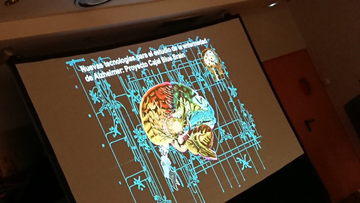 InfoFpumsa's tweet photo. "La gran pregunta es cómo los circuitos neuronales contribuyen a la organización funcional del cerebro", Javier de Felipe #Alzheimer #LeonES https://t.co/hH6PnUyKvP