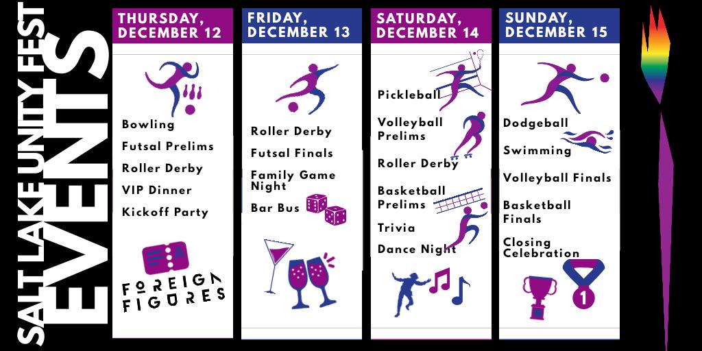 SLUnityFest's tweet image. Check out the schedule for the 2019 Salt Lake Unity Fest!!
#GayFunInThe801 #SaltLakeUnityFest