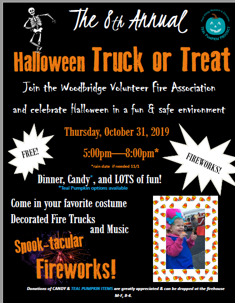 WoodbridgeFire's tweet photo. 2019 -- , 8th Annual truck or Treat!!! https://t.co/kqxXz7WyH6