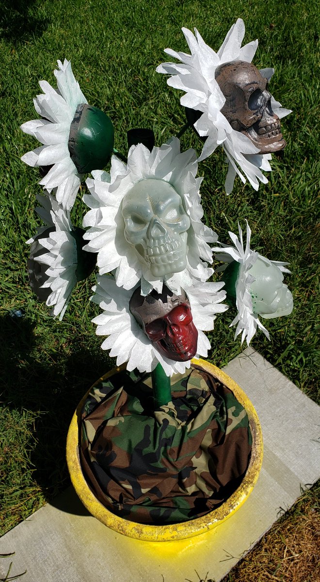 WaffleInDaHaus's tweet photo. My handler made this today! #CreepyPlants #thisishalloween #ThingsAfterGradSchool @DiceInDaHaus https://t.co/OFsmnsbPES