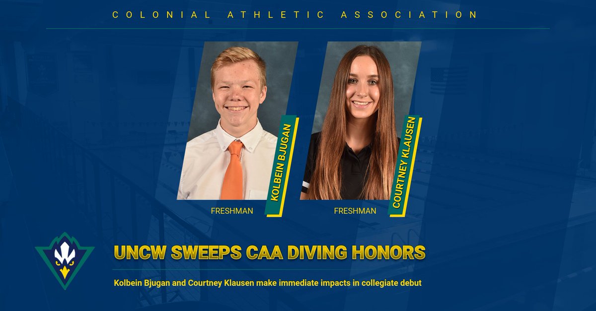 uncwswimdive (@uncwswimdive) on Twitter photo A pair of successful collegiate debuts for UNCW led to <a href="/CAASports/">Coastal Athletic Association</a> Diver of the Week honors ... Story: bit.ly/2ofKR41 A pair of successful collegiate debuts for UNCW led to <a href="/CAASports/">Coastal Athletic Association</a> Diver of the Week honors ... Story: bit.ly/2ofKR41
