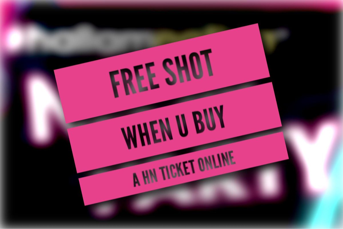 Make sure you buy your ticket for tomorrow night through the link below!

fixr.co/organiser/hall…

Arrive before 11pm and get your FREE shot on arrival🤩