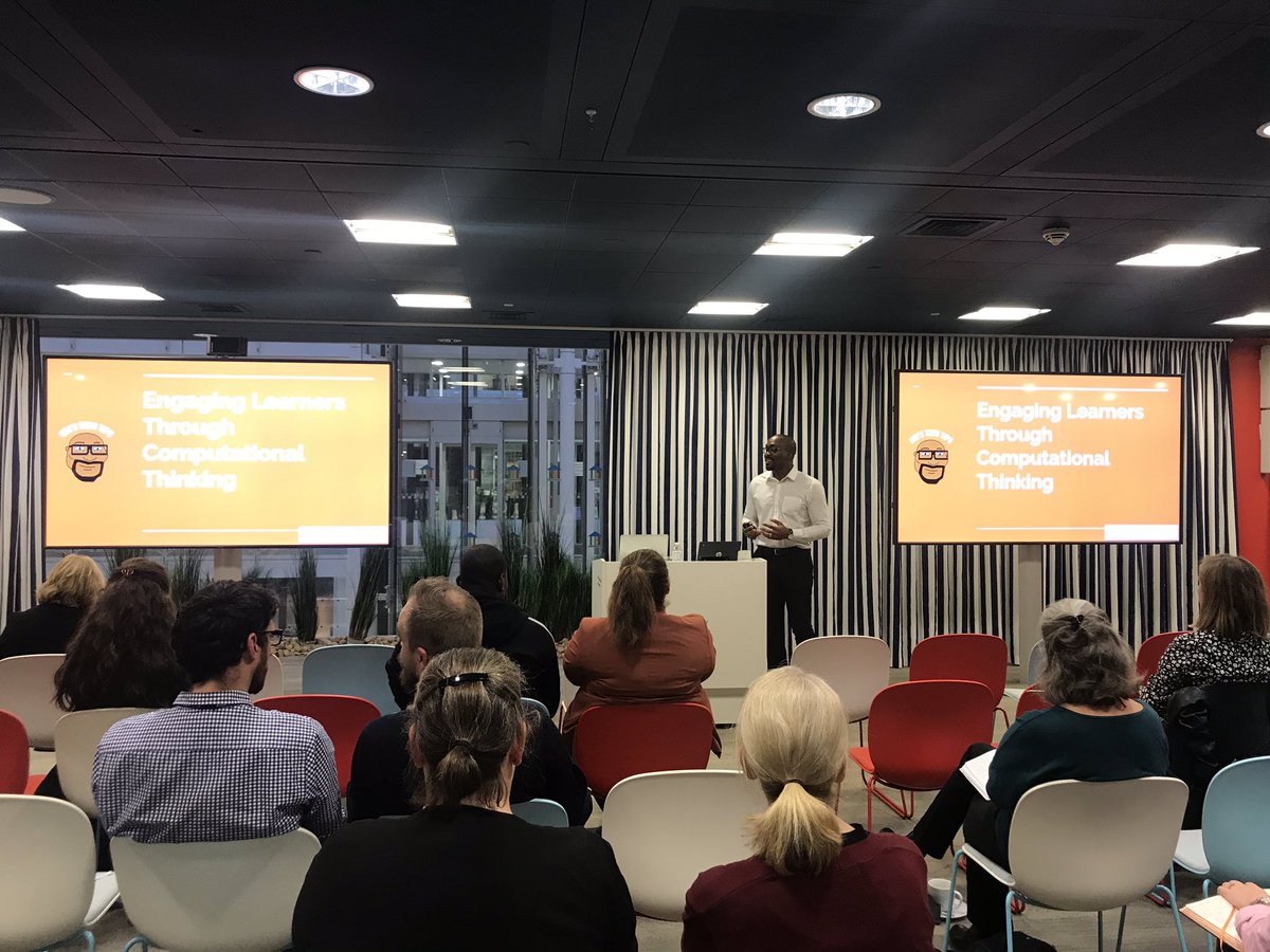 EduKitters's tweet photo. @osistechtips fantastic talk on engaging learners through computational thinking. Very interesting! There are different ways that are effective. #TMWellbeing https://t.co/ynQvbNHNBo