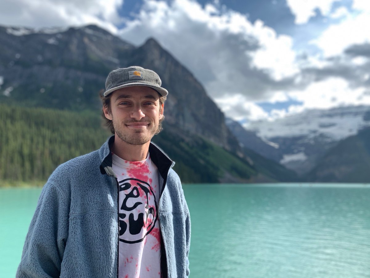 JacobGroy's tweet photo. Visited my friend Mike in #BanffAB this summer. He took us on some wild hikes but we always got rewarded with a great view #ShotOniPhone #Mark1051 https://t.co/JDEjjO4g5n