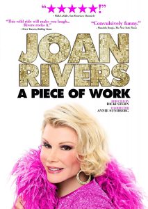 I just re-watched @Joan_Rivers documentary, #APieceofWork, after a friend suggested it would re-invigorate my book campaign. It did! #inspirational #remarkablewomen
ow.ly/EmaS50wFS5b