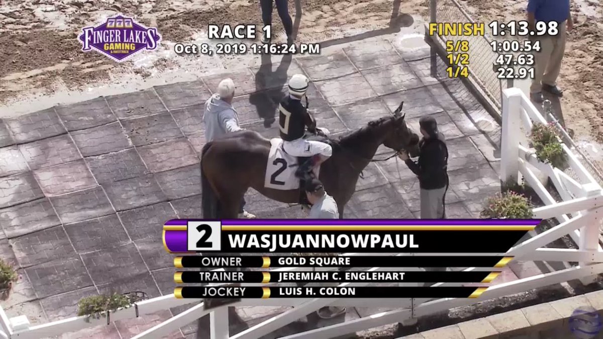 webbcarrolltrc's tweet photo. Another 2yo debut winner WASJUANNOWPAUL a graduate and yearling purchase for Durr/Englehart @FasigTiptonCo #secretcircle @HillnDaleFarm @jceracing 🐎🔥🔥🔥 https://t.co/uCrNi0pbBq