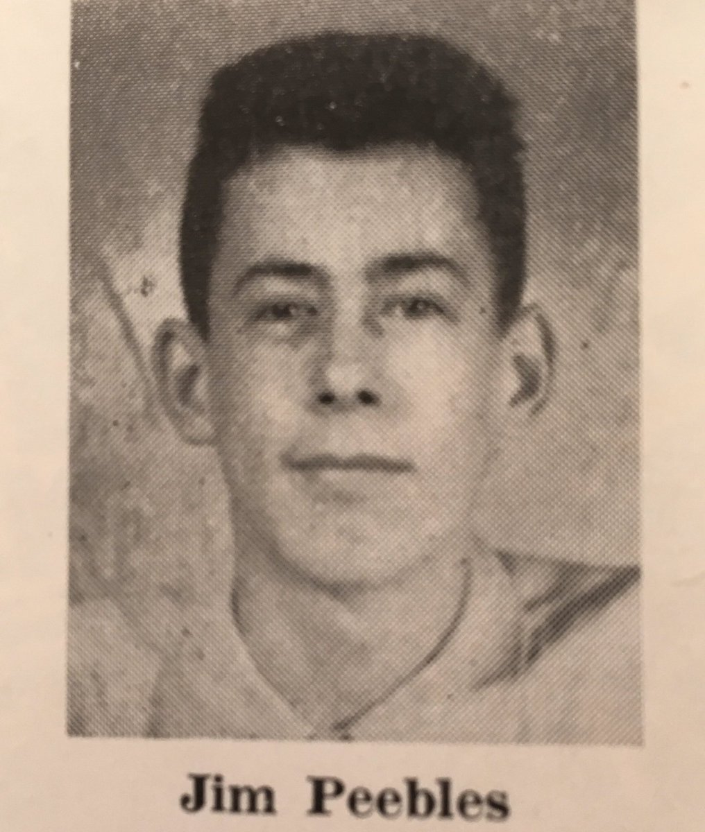 gciLRSD's tweet photo. We are honoured to have had James Peebles as an alumnus. When looking through past yearbooks, it is easy to see the impact James made at GCI with his passion for science and fun attitude! LRSD congratulates James for being honoured with the Nobel Prize in Physics #lionpride https://t.co/5rbBH7UIoj