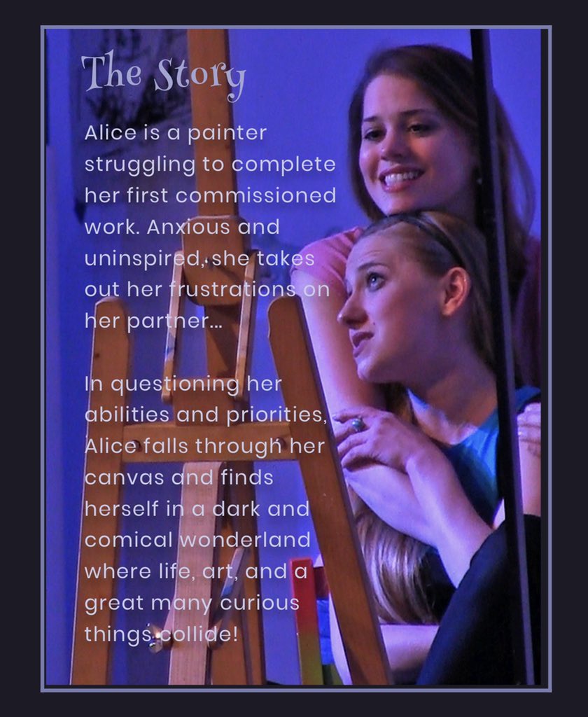 painted_alice's tweet photo. Come out to the Plaxall Gallery starting October 11 and see this beautiful new musical! https://t.co/Or4qGI8gXg