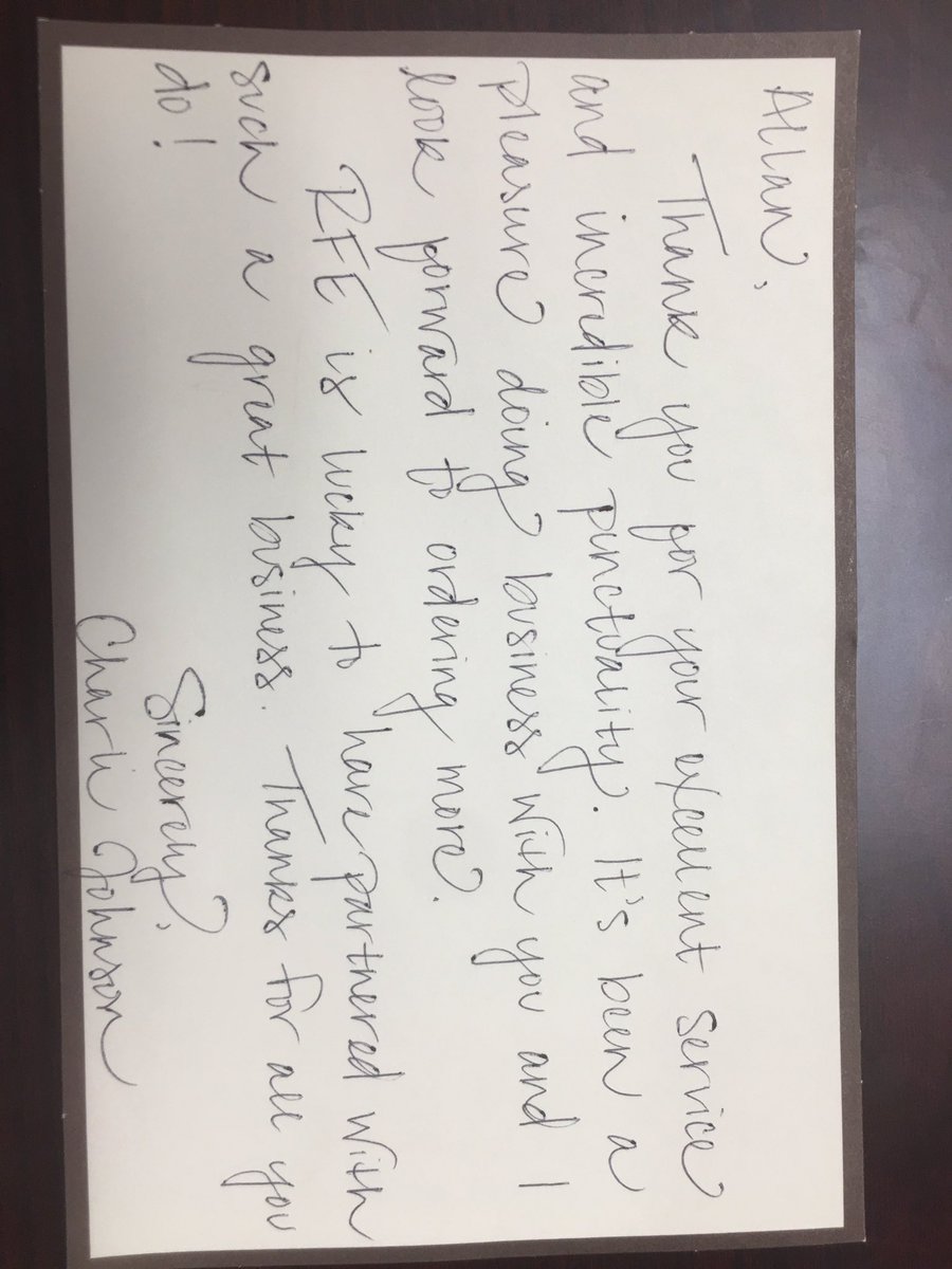 The wonderful note from a Mom with Rocky Fork Elementary could not have come at a better time.  This business can really make you question your worth and your ability to make others satisfied with your service.  We’re not perfect here @conners_team but we will always strive to be
