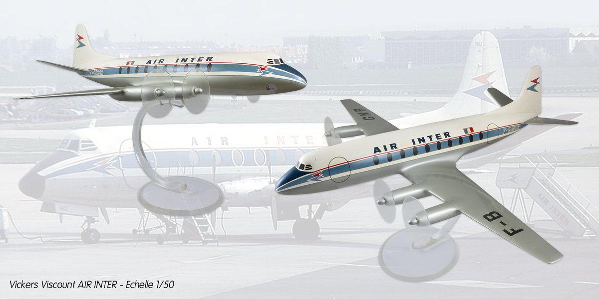 aviationparis's tweet photo. Vickers Viscount Air Inter (scale 1 :50) - For sale:  https://t.co/OqpDhwVdih

#vickersviscount #airinter #aircraft #aviator #aviatrix #pilot #aviation #vintageaviation #aviationlovers #aviationgeek #aviationhistory #aircraftmuseu https://t.co/fFltpXL4I5