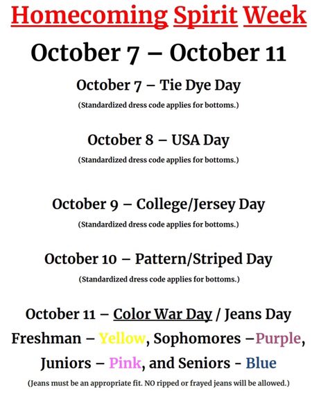 pme_pride's tweet photo. Bring on the Hoco Spirit Week! Tomorrow will be College or Jersey Day! https://t.co/Z5IR9hflp9