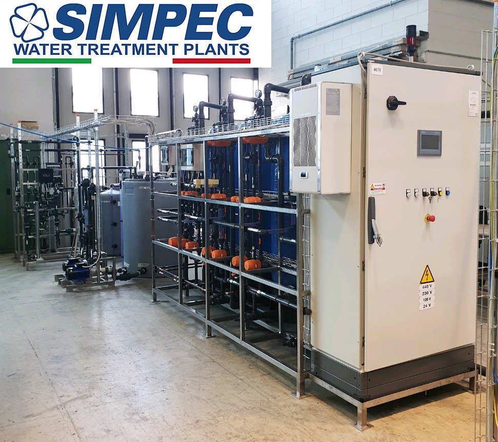 SimpecSrl's tweet photo. #DEMINERALIZATION PLANT ready for delivery. Ion exchange resin section + CEDI + UV. Plant destination Mexico, to the service of #electroplating line. Flow 6 m3h #electroplating #watertreatment #simpec #ionexchange #electrodeionization #cedi #demineralizzazione #automotive https://t.co/2T3U0edAfC