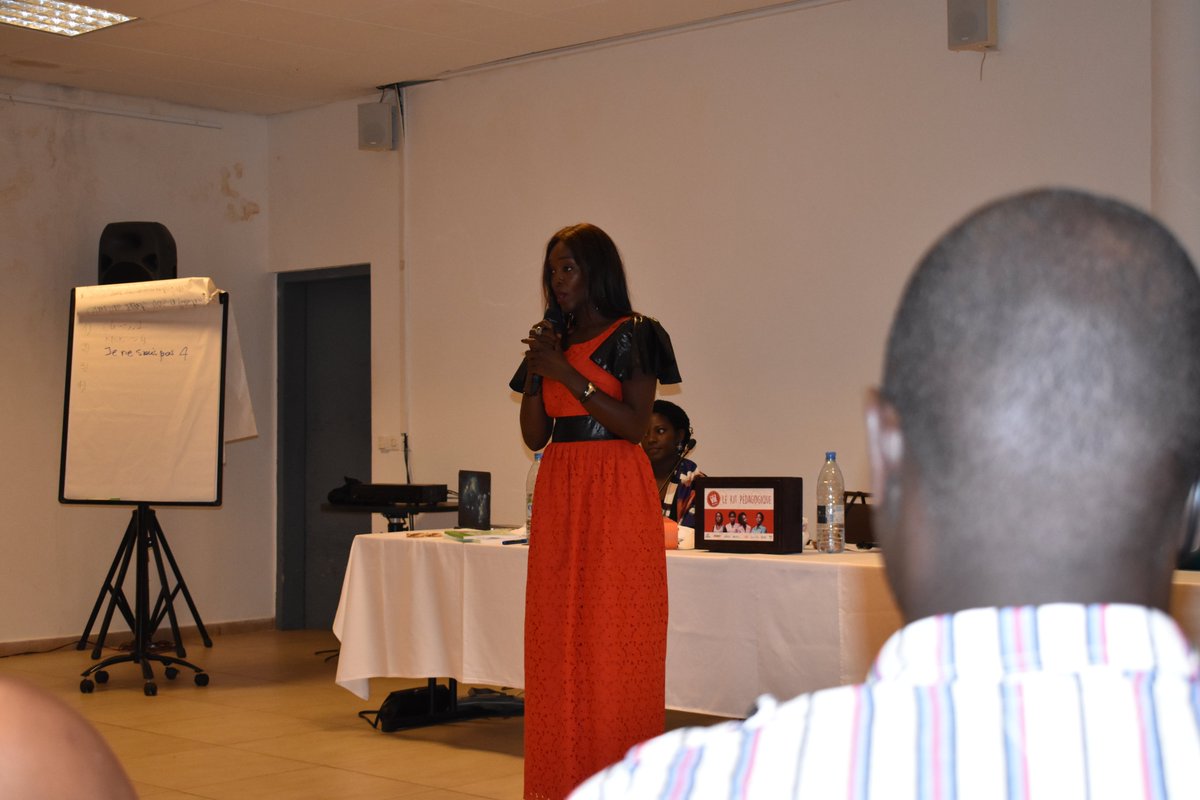 ''Quand on appelle Christiane ou encore Fatou, on ne se retrouve pas car on a pris corps avec nos rôles dans la série éducative ''C'est la vie''. Nous savons que nous somme Magan et Assitan. #AtelierHewlett19.