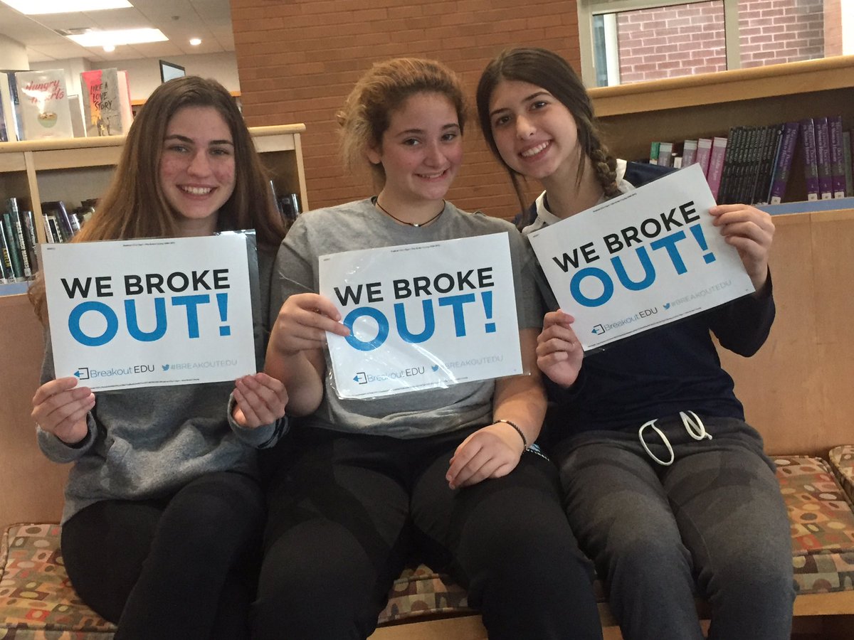 OHS_LMC's tweet photo. Congratulations to the winners of the first @breakoutEDU game of the year. They broke out of the History of Fashion game, but didn’t want pose wearing the vintage hats Ms. Casey-Smith provided. https://t.co/jpHyeKiw7i