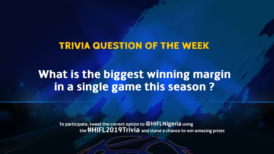 Its another great time to win!! 🤗😀

Drop your answer using the #HiFL2019Trivia hashtag.

#HiFL2019