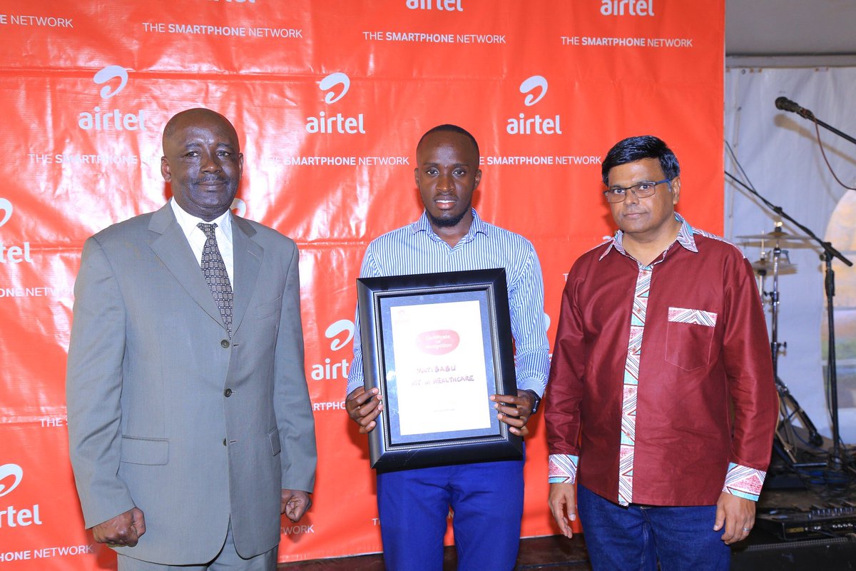 As Part of Airtel Independence Celebrations, We have been recognised for our valuable contribution towards #ICTInHealthcare in Uganda

This is under @Airtel_Ug’s theme digitizing Uganda! #AirtelUgAt57