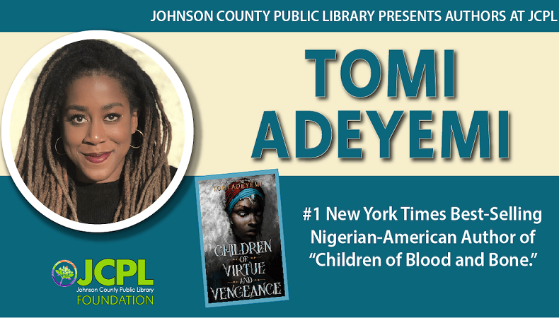 jcplin_ebooks's tweet photo. JCPL is thrilled to welcome Tomi Adeyemi, the #1 New York Times best-selling Nigerian-American author of "Children of Blood and Bone" on December 9th.  Register now at:
https://t.co/j9eWmaPl5o https://t.co/CGa473GPwI